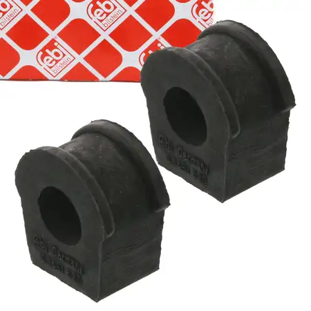 2x FEBI 03461 Stabilisatorlager VW Passat B1 B2 AUDI 80 B1 B2 B3 vorne au&szlig;en 823411313A