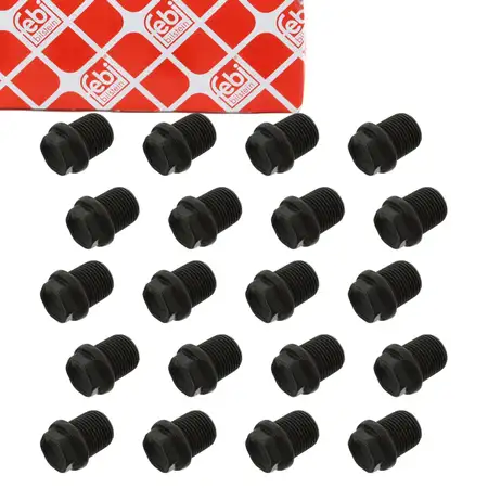 20x FEBI 22148 &Ouml;lablassschraube FORD Focus 2 MK2 2.5 RS Mondeo 4 MK4 S-Max 2.5 1422665