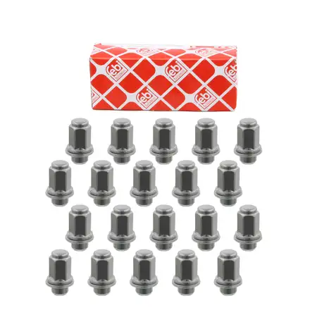 20x FEBI 26586 Radmutter M12x1,5mm TOYOTA Avensis Camry Carina Corolla