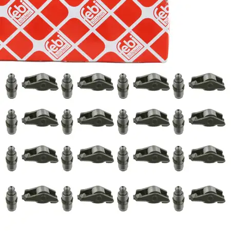 16x FEBI 23573 Kipphebel Schlepphebel + Ventilst&ouml;&szlig;el OPEL Astra Corsa Insignia 1.2 1.4