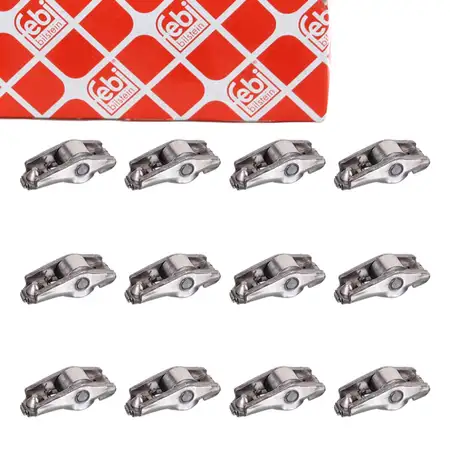 12x FEBI 33912 Kipphebel Schlepphebel SEAT Cordoba (6L2) Ibiza 3 (6L1) 1.2 12V 70 PS