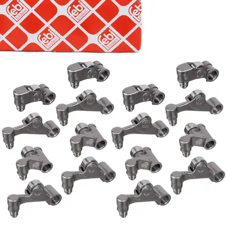 16x FEBI Kipphebel Schlepphebel VW Golf 5 Passat B6 Touran A3 8P A4 B7 A6 C6 2.0 TDI