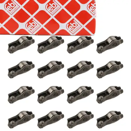 16x FEBI 31293 Kipphebel Schlepphebel BMW E81-88 3er E90-93 E60 E61 N43 N46 11337542421