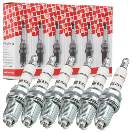 6x FEBI 13524 Z&uuml;ndkerze VW Golf 3 Corrado Passat B3/B4 Sharan Vento 2.8/2.9 VR6