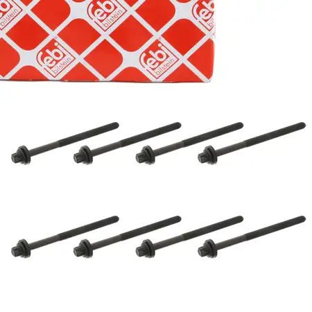 8x FEBI 18617 Zylinderkopfschraube CITROEN Jumper XM PEUGEOT 605 Boxer 2.5 D 0204.75