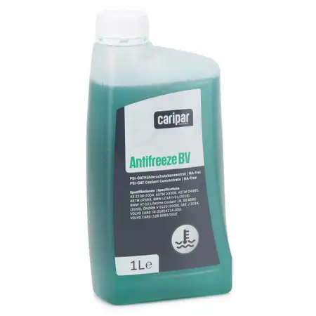 1L 1 Liter CARIPAR ANTIFREEZE BV Frostschutz K&uuml;hlerfrostschutz Konzentrat