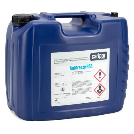 20L 20 Liter CARIPAR ANTIFREEZE PSA Frostschutz K&uuml;hlerfrostschutz Konzentrat