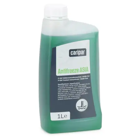 1L 1 Liter CARIPAR ANTIFREEZE ASIA Frostschutz K&uuml;hlerfrostschutz Konzentrat