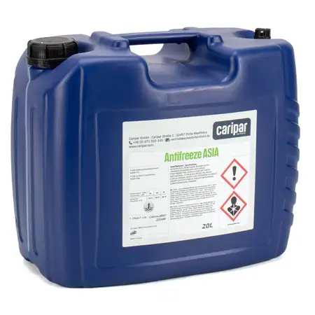 20L 20 Liter CARIPAR ANTIFREEZE ASIA Frostschutz K&uuml;hlerfrostschutz Konzentrat