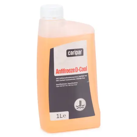 1L 1 Liter CARIPAR ANTIFREEZE D-COOL Frostschutz K&uuml;hlerfrostschutz Konzentrat