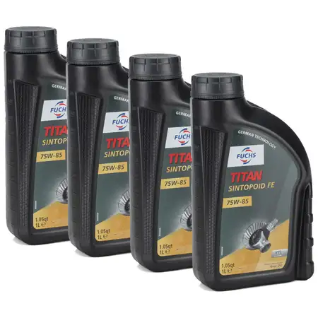 4L 4 Liter FUCHS TITAN SINTOPOID FE SAE 75W-85 Achs&ouml;l Achsgetriebe&ouml;l API GL-5