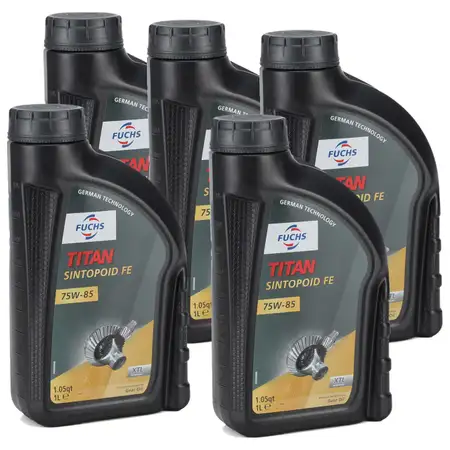 5L 5 Liter FUCHS TITAN SINTOPOID FE SAE 75W-85 Achs&ouml;l Achsgetriebe&ouml;l API GL-5