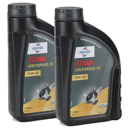 2L 2 Liter FUCHS TITAN SINTOPOID FE SAE 75W-85 Achs&ouml;l Achsgetriebe&ouml;l API GL-5