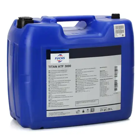 20L 20 Liter FUCHS TITAN ATF 3000 Getriebe&ouml;l Automatik&ouml;l Automatikgetriebe&ouml;l