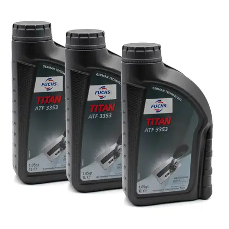 3L 3 Liter FUCHS Automatikgetriebe&ouml;l TITAN ATF 3353 MB 236.12 VW TL 52533