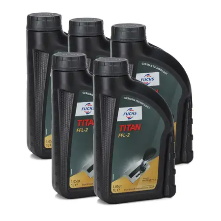 5L 5 Liter FUCHS TITAN FFL-2 Getriebe&ouml;l Doppelkupplungsgetriebe 6-&amp;7-Gang DSG