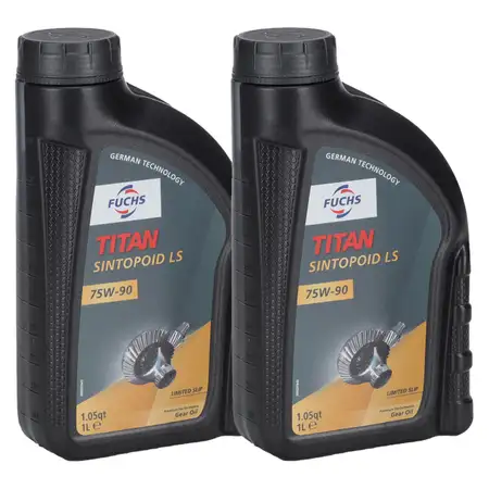 2L 2 Liter FUCHS TITAN SINTOPOID LS 75W-90 Getriebe&ouml;l Achsgetriebe&ouml;l API GL-4 GL-5