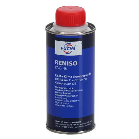 FUCHS RENISO PAG 46 R134a Kompressor &Ouml;l Kompressor&ouml;l Klimaanlagen&ouml;l 250ml