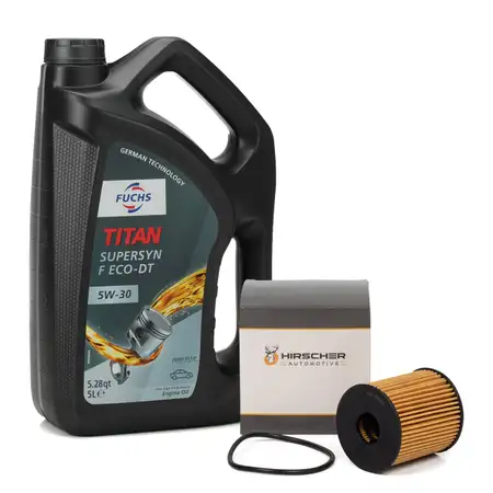 5 Liter FUCHS Motor&ouml;l &Ouml;L TITAN SuperSyn F Eco-DT 5W-30 5W30 + &Ouml;lfilter 1717510