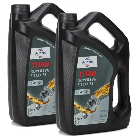 10L 10 Liter FUCHS TITAN SUPERSYN F ECO-FE 0W-30 0W30 Motor&ouml;l &Ouml;l FORD WSS-M2C950-A