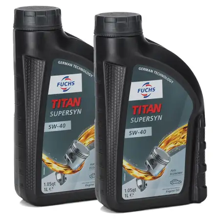 2L FUCHS TITAN SUPERSYN 5W-40 Motor&ouml;l &Ouml;l MB 229.3 VW 502/505.00 RN0700 RN0710