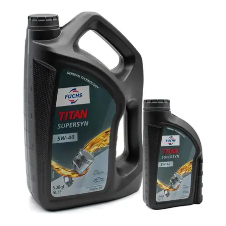 6L FUCHS TITAN SUPERSYN 5W-40 Motor&ouml;l &Ouml;l MB 229.3 VW 502/505.00 RN0700 RN0710