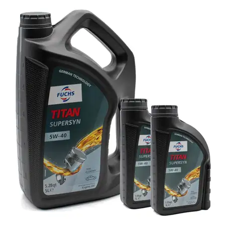 7L FUCHS TITAN SUPERSYN 5W-40 Motor&ouml;l &Ouml;l MB 229.3 VW 502/505.00 RN0700 RN0710