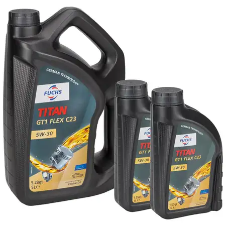 7L 7 Liter FUCHS TITAN GT1 FLEX C23 5W-30 Motor&ouml;l BMW LL04 MB 229.31/51/52 VW 505.00/01