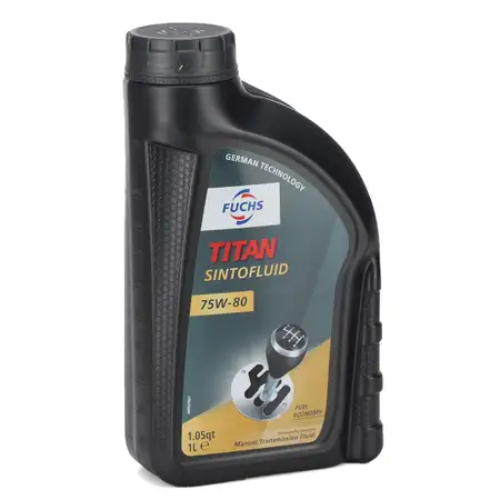 1L 1 Liter FUCHS TITAN SINTOFLUID SAE 75W80 Getriebe&ouml;l Schaltgetriebe&ouml;l API GL-4