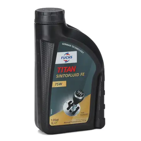 1L 1 Liter FUCHS TITAN SINTOFLUID FE 75W Getriebe&ouml;l Schaltgetriebe&ouml;l API GL-4