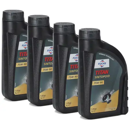 4L 4 Liter FUCHS TITAN SINTOPOID 75W-90 75W90 Getriebe&ouml;l Achsgetriebe&ouml;l API GL-5