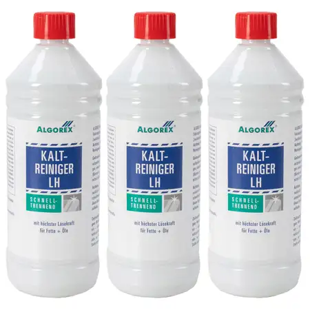 3x 1L ALGOREX Kaltreiniger Motorreiniger Intensivreiniger Teilereiniger Reiniger