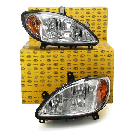 2x HELLA HALOGEN Scheinwerfer + Leuchtmittel MERCEDES Viano Vito / Mixto W639 bis 08.2010