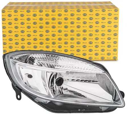 HELLA 1ED247025-221 HALOGEN H4 Scheinwerfer SKODA Fabia 2 Roomster bis 03.2010 rechts