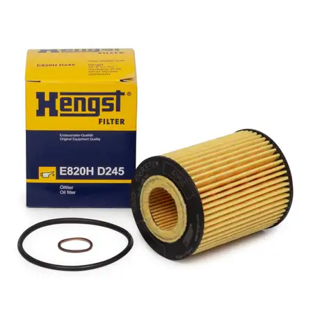 HENGST E820HD245 &Ouml;lfilter f&uuml;r BMW 1er F20 F21 114-120i + 3er F30 F31 316i 320i