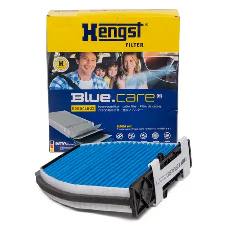 HENGST E2954LB03 BLUE CARE Innenraumfilter ANTIBAKTERIELL f&uuml;r MERCEDES-BENZ