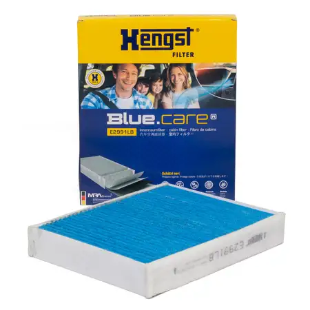 HENGST E2991LB BLUE CARE Innenraumfilter ANTIBAKTERIELL f&uuml;r BMW F20-F21 F30-F36