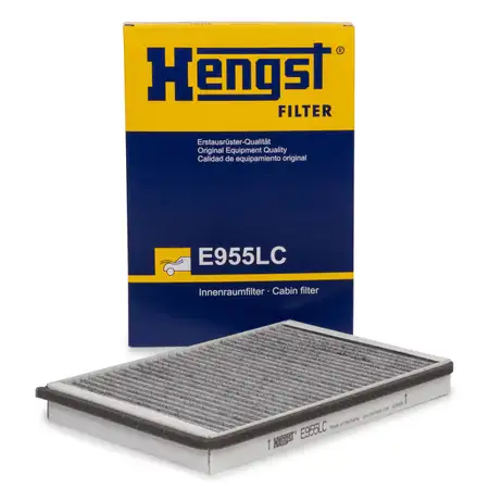 HENGST E955LC Innenraumfilter Aktivkohle f&uuml;r AUDI A4 B6 B7 A6 C5 SEAT EXEO 3R