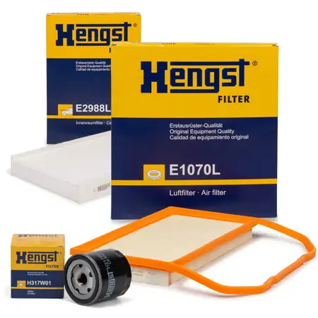 HENGST Filter-Set f&uuml;r SEAT Mii SKODA Citigo VW Up 1.0 60 / 68 / 75 PS