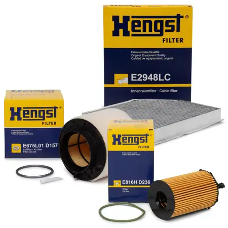 HENGST Filter-Set f&uuml;r AUDI A4 8K B8 A5 8T 8F Q5 8RB 3.0 TDI SQ5 204-340 PS