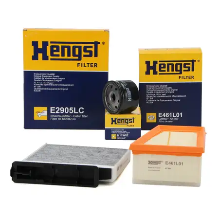 HENGST Filter-Set RENAULT Clio 2 DACIA Duster HS Logan Sandero 1.4/1.6 16V mit VALEO-System