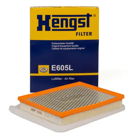 HENGST E605L Luftfilter f&uuml;r OPEL ASTRA H ZAFIRA B 1.6 Turbo 1.7 CDTI 1.9 CDTI