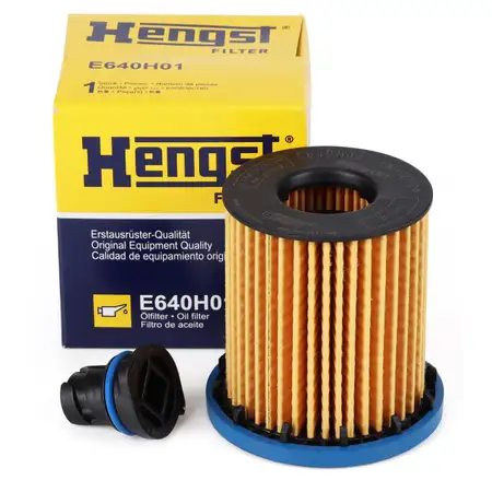 HENGST E640H01 &Ouml;lfilter + Schraube OPEL Astra K 1.5 CRDi Inssignia B 1.5 CDTi 105/122 PS