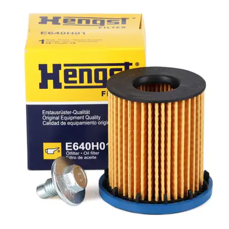 HENGST E640H01 &Ouml;lfilter + Schraube OPEL Insignia B 2.0 CDTi 174 PS F20DVH