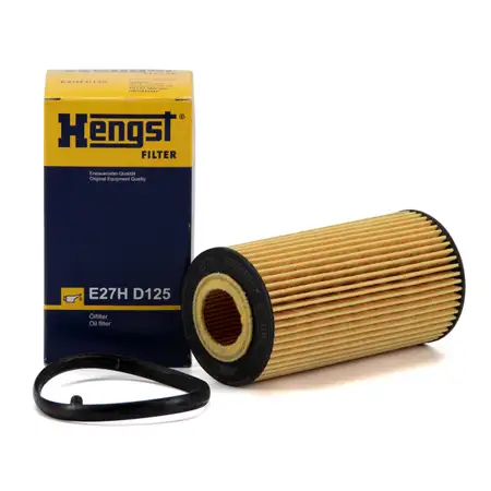 HENGST E27HD125 &Ouml;lfilter AUDI A3 A4 A6 SEAT Exeo Leon SKODA Octavia VW Golf