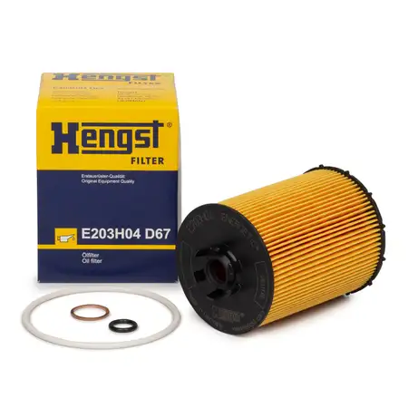 HENGST E203H04D67 &Ouml;lfilter BMW E60 E61 540i 550i E63 E64 650i E65-67 740-760i