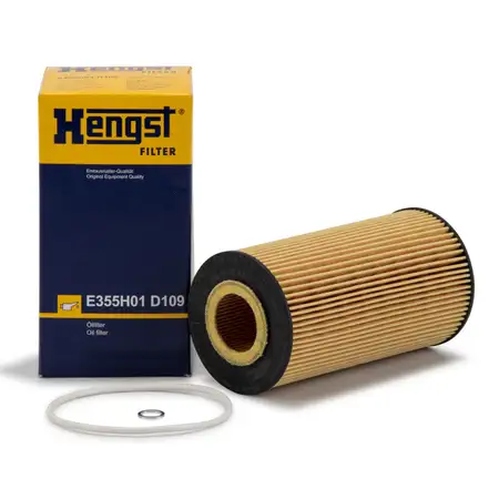 HENGST E355H01D109 &Ouml;lfilter AUDI S4 B6 B7 A6 A8 3.7 4.2 VW Phaeton 4.2 V8