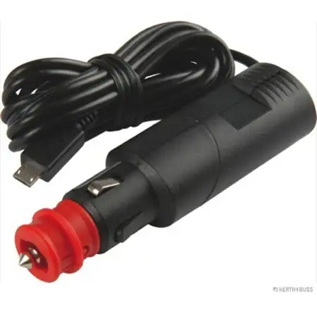 HERTH+BUSS ELPARTS Auto KFZ Ladekabel Zigarettenanz&uuml;nder 12/24V 2000mA Micro-USB