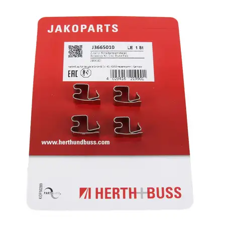 HERTH+BUSS JAKOPARTS Bremsbel&auml;ge Zubeh&ouml;rsatz f&uuml;r HONDA MITSUBISHI SMART hinten