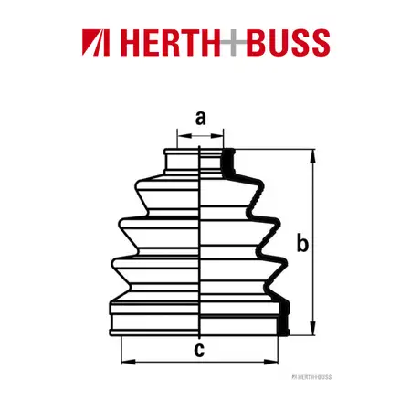 HERTH+BUSS JAKOPARTS Achsmanschetten Satz f&uuml;r DAIHATSU HONDA ISUZU MAZDA MITSUB